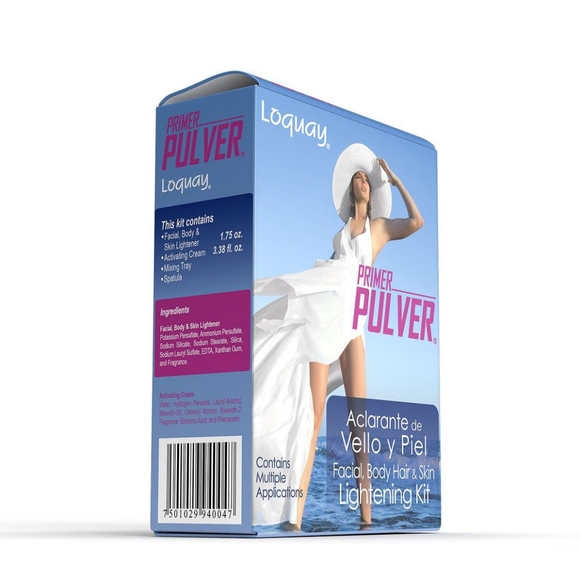 2 LOQUAY Primer Pulver  skin lightening kit aclarante de vello - Picture 3 of 7